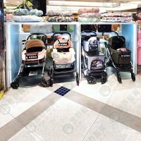 簡約洞洞側板ㄇ型子母展示桌ws-03