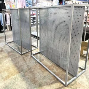 細框洞洞鐵板陳列中島展示架