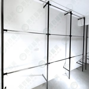 工業風F柱鎖壁式吊桿陳列架WF27