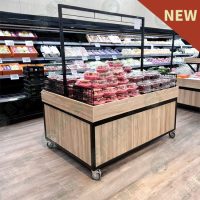 WS平面單格蔬果展示陳列架(ㄇ字桿.側板)-0