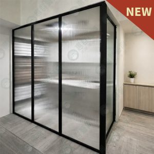 懸吊式鋁框拉門+屏風WSP388