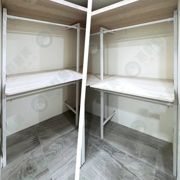 WS工業風F柱鎖壁式吊桿陳列架WF28-01