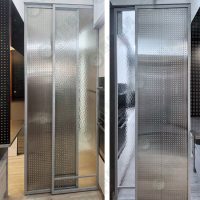 WS複合式懸吊鋁框拉門(鐵製洞洞板.玻璃)WSP394-01