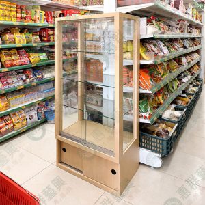 小型玻璃底櫃展示立櫃S-6