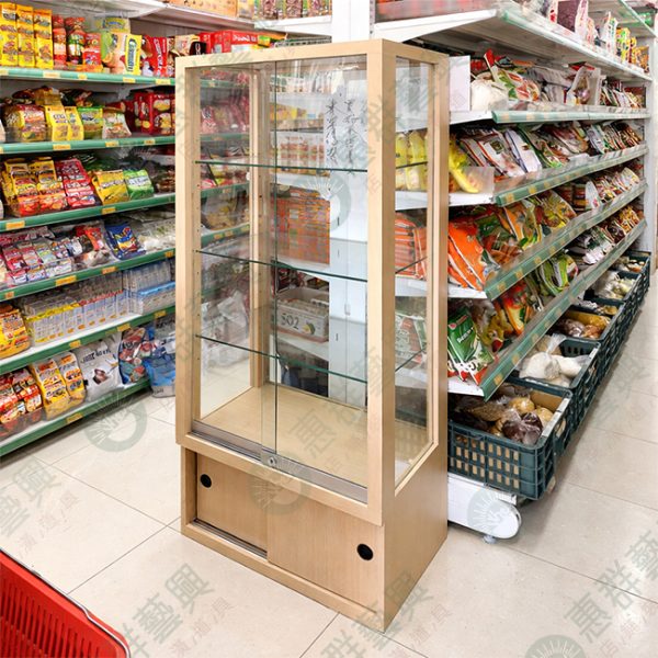 ws小型玻璃底櫃展示立櫃S-6-01