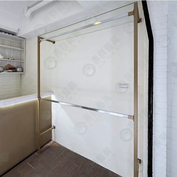 ws工業風F柱鎖壁式吊桿陳列架WF30-02