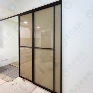 懸吊式大小片鋁框拉門WSP393