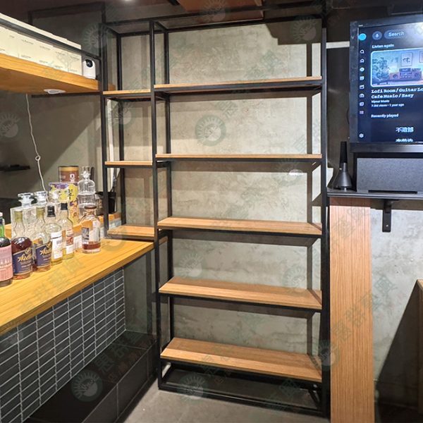 工業風不規格造型層板陳列架-01