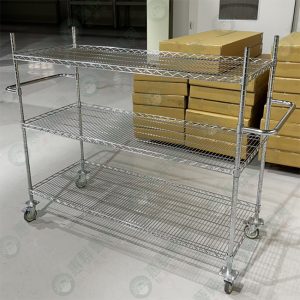 造型客製雙把三層波浪架推車