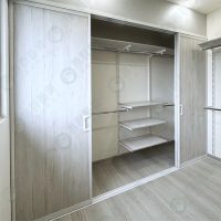 ws地軌式鋁框木板對開拉門WSP398-07