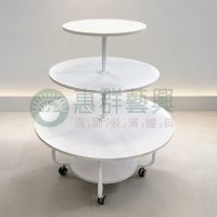ws特價-中古陳列圓形四層蛋糕桌-02