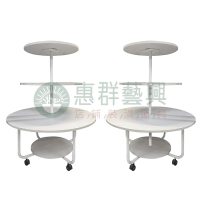 ws特價-中古陳列圓形四層蛋糕桌-03
