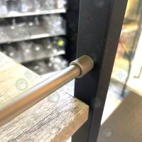 ws鋁製一字圓管擋桿.擋邊條-金-04