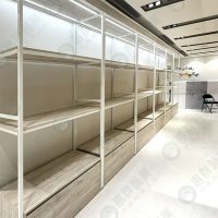WS壁面層板展示壁櫃架(含LED燈條)-02