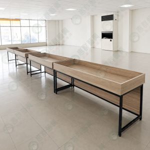 單格黑框平面蔬果展示架