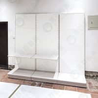 ws壁面鐵背板木層板架(白砂色)-01