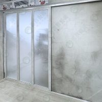 WS複合式懸吊式木拉門(木作+玻璃)WSP444-01