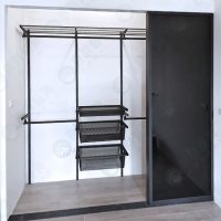 WS多功能住家更衣間.展示間.金屬衣櫃W55-04