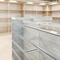 ws鐵製洞洞背板.側板陳列中島架(玻璃層板)-03